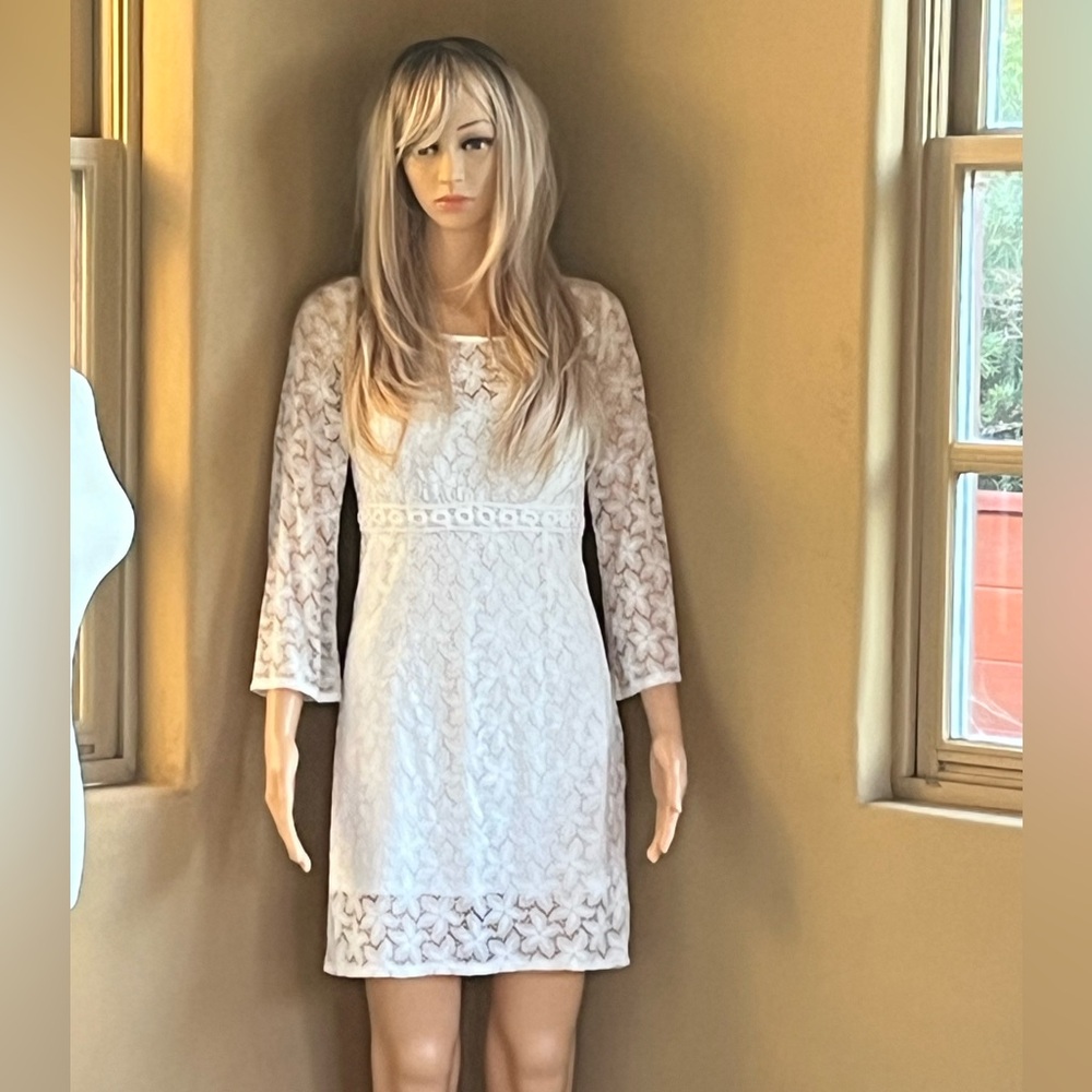 Laundry lace dress with built in cami dress